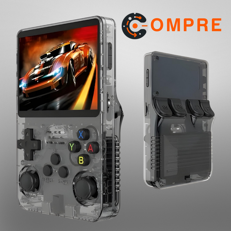 Open Source R36S Retro Handheld Video Game Console Linux System 3.5 Inch IPS Screen Portable Pocket Video Player R35S 64GB Games