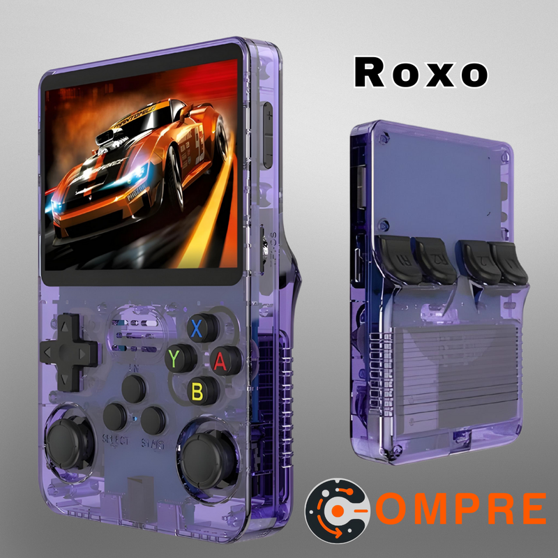 Open Source R36S Retro Handheld Video Game Console Linux System 3.5 Inch IPS Screen Portable Pocket Video Player R35S 64GB Games